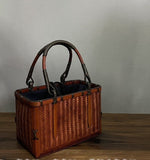 Handmade Bamboo Bag Retro Mini Rattan