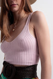Beverly - Knitted Crop Top