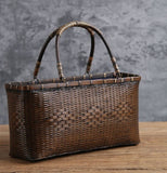 Handmade Bamboo Bag Retro Mini Rattan