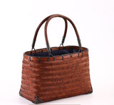 Handmade Bamboo Bag Retro Mini Rattan