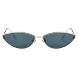 Flint - Small True Retro Vintage Slim Metal Sunglasses