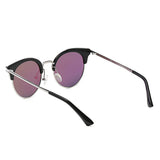 BILOXI Half Frame Round Cat Eye Polarized Sunglasses