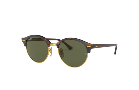 Ray-Ban RB4246F-990 Unisex Clubround Classic Polished Tortoise Round