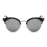BILOXI Half Frame Round Cat Eye Polarized Sunglasses