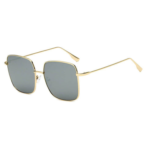 ENOCH Metal Flat Lens Square Sunglasses