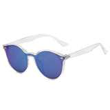 CROSBY Retro Round Horn Rimmed Sunglasses