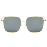 ENOCH Metal Flat Lens Square Sunglasses