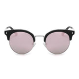 BILOXI Half Frame Round Cat Eye Polarized Sunglasses