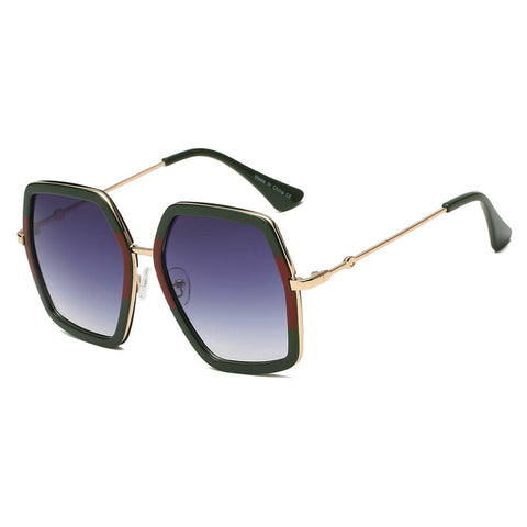 CORBIN Square Retro Oversize Sunglasses