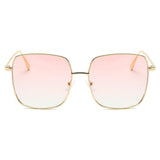 ENOCH Metal Flat Lens Square Sunglasses