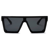 GUELPH Flat Top Square Oversize Sunglasses
