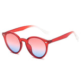CROSBY Retro Round Horn Rimmed Sunglasses