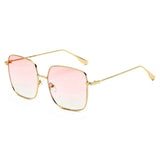 ENOCH Metal Flat Lens Square Sunglasses