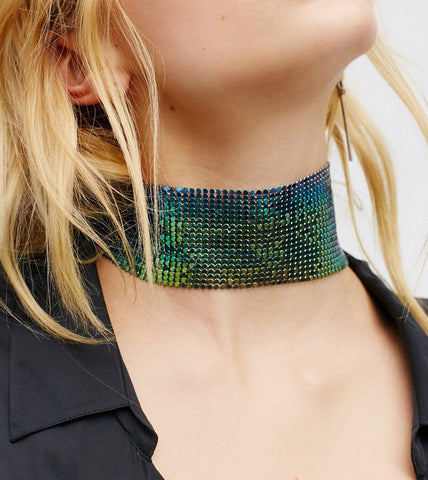 Disco Mesh Choker